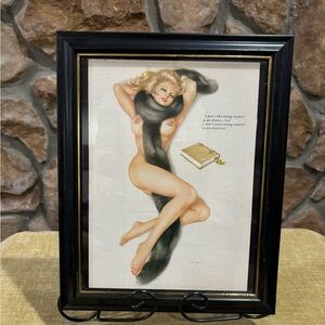 Vintage Alberto Vargas playboy frame print